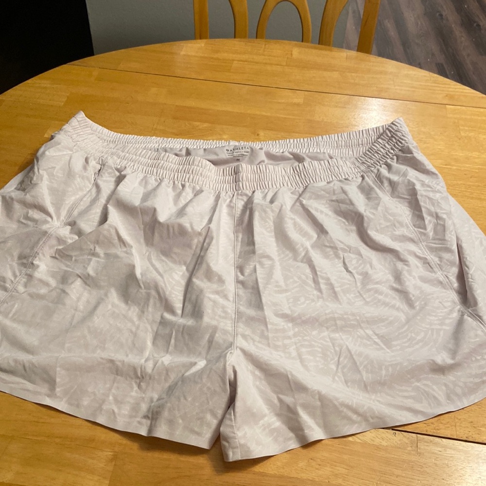 White athleta shorts